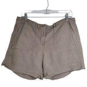Ann Taylor Loft Lightweight linen shorts Light Brown Grey “Original,” size 8